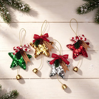 Lot de Décorations de Noël en Gros : Étoiles à Paillettes, Nœuds et Clochettes pour Arbre – Offre Spéciale Fêtes
