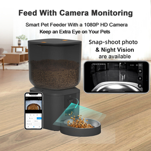 OEM 7L 5G WiFi kamera ile otomatik köpek besleyici 1080P gece görüş ses kaydedici otomatik evcil hayvan besleyici çoklu kediler için - Product Image 4