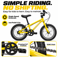 Vélo de montagne léger pour enfants avec jantes en aluminium à double paroi et freins V pour les aventures en plein air quotidiennes