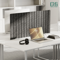 Écran de bureau acoustique en polyester gravé en V, écologique, insonorisant, pour la confidentialité, cloison acoustique de bureau en PET