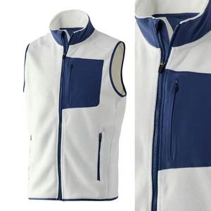 थोक शीतकालीन कस्टम जैकेट ध्रुवीय ऊन बनियान पुरुषों 100% पॉलिएस्टर मछली पकड़ने वाली विंडप्रूफ बनियान पुरुषों काले ऊन - Product Image 4