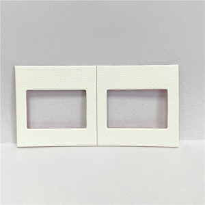 Support de feuille de carton <span class=keywords><strong>blanc</strong></span> double couche 10*5cm avec film transparent à motif décoratif pour la maison <span class=keywords><strong>et</strong></span> logo personnalisé - Product Image 5