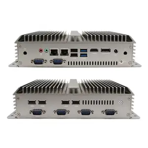 8th Gen Industrial Mini PC I5 8250U 8350U Fanless RS232 RS485 Com LPT Port Desktop Computer PC