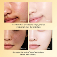 Masque de soin du visage à la nicotinamide et au collagène en or 24 carats Marque privée Soins de la peau Hydratant Blanchissant Éclaircissant