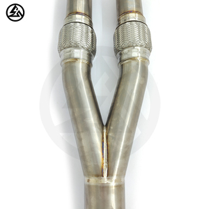 ท่อไอเสียไทเทเนียม csz สำหรับ Nissan <span class=keywords><strong>GTR</strong></span> <span class=keywords><strong>R35</strong></span> 3.8T ท่อกลาง V6ท่อกลาง <span class=keywords><strong>GTR</strong></span> - Product Image 2