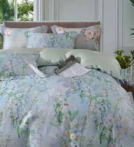 Ensemble de couette imprimé de style européen, couette d'été fraîche d'été lisse et lavable en soie, couette de style mince Tencel - Product Image 5