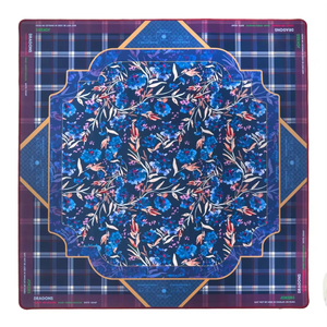 Tappetino per Mahjong Teal 33x33cm Antiscivolo in Gomma e Tessuto, Silenzioso, Portatile per Giochi a Casa e Feste - Product Image 4