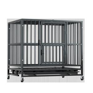 กรงสัตว์เลี้ยงเหล็กเคลื่อนย้ายได้กรงสุนัขกรงสัตว์เลี้ยงแข็งแรงทนทานขนาดกลางบ้านสัตว์เลี้ยงขนาดใหญ่ในร่มพร้อมห้องสุขา - Product Image 2