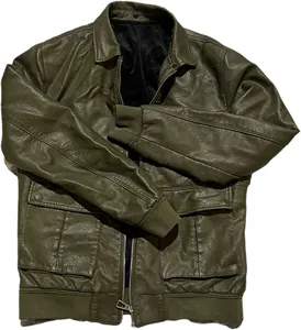 C10 buone condizioni usato balle di vestiti di seconda mano giacca di pelle all'ingrosso cappotto bundle di alta qualità per gli uomini e le donne