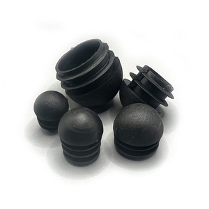 ปลั๊กพลาสติกรูปทรงกระสุน 8-32 มม. ฝาปิดท่อกลมสีดำสำหรับท่อฮาร์ดแวร์ - Product Image 2