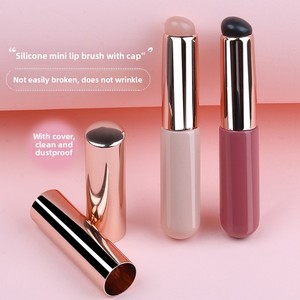 Mini <b>Silicone</b> Nail Lip Brush Transparent Soft Round Head Manicure DIY Ombre Painting Nail Art Makeup <b>Tool</b> - Product Image 6