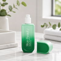 Nouvelle Arrivée Bouteille en Verre Vert Personnalisée avec Bouchon Compte-gouttes pour Diffuseur à Bâtonnets, pour Sérum de Soin de la Peau 100ml, Estampage Or, Sérigraphie