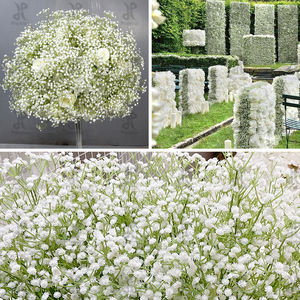 約束の結婚式　売れ筋カラフルなジプソフィラ　ベビーブレスフラワー　テーブルランナー　フラワー - Product Image 3