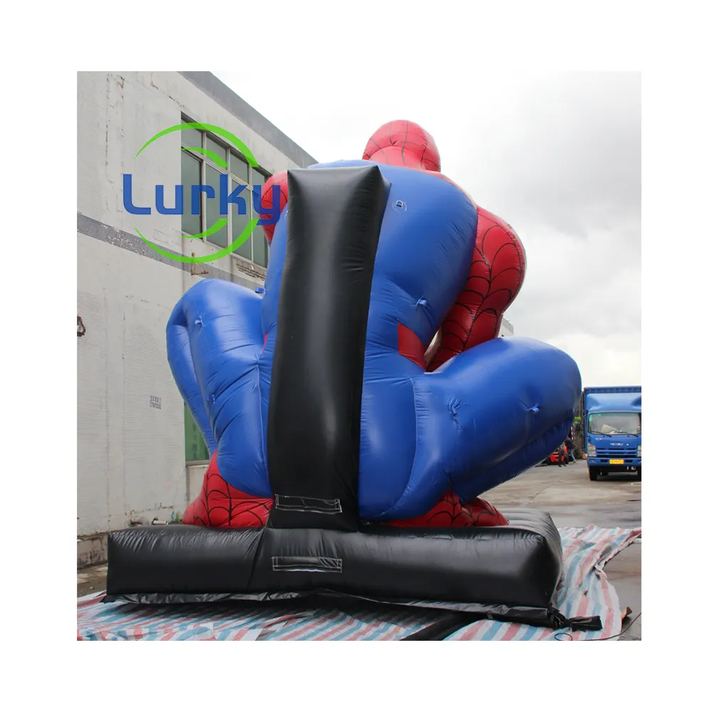 Acessórios infláveis para brinquedos com tema Homem-Aranha, boneco inflável de qualidade comercial que promove a marca publicitária