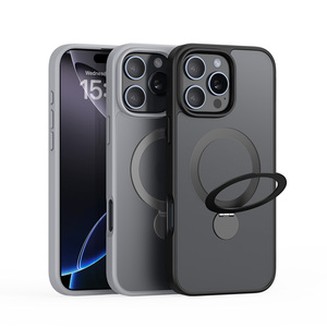เคสโทรศัพท์แม่เหล็กแบบเต็มตัวสำหรับ 16/16 Pro /16 Promax, เคสโทรศัพท์แม่เหล็กแบบใสบางเฉียบพร้อมขาตั้งหมุนได้ - Product Image 3