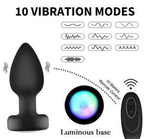 男性用バイブレーター前立腺マッサージ器2024,新振動バットプラグ点滅ライト付き大人用おもちゃ - Product Image 3