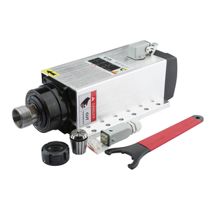 Motor de publicidad para carpintería refrigerado por aire, 6,0kw, ER32 380V, 4 rodamientos de cerámica, fresadora CNC con husillo de brida - Product Image 1