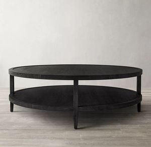 High Quality Home Modern <b>Round</b> Oak Solid Wood Tea Living Room Furniture <b>Wooden</b> <b>Coffee</b> <b>Table</b> - Product Image 2