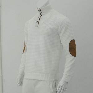 เสื้อสเวตเตอร์ลำลอ<span class=keywords><strong>ง</strong></span>สำหรับผู้ชายเสื้อสเวตเตอร์แบบสวมหัวมีกระดุมคอตั้<span class=keywords><strong>ง</strong></span>2025ฤดูใบไม้ร่วง - Product Image 6