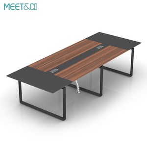Mesa de Conferencia Moderna Meet&CO con Panel de Madera, Muebles de Oficina para el Hogar o Sala de Juntas Comercial, para Reuniones o Trabajo - Product Image 3