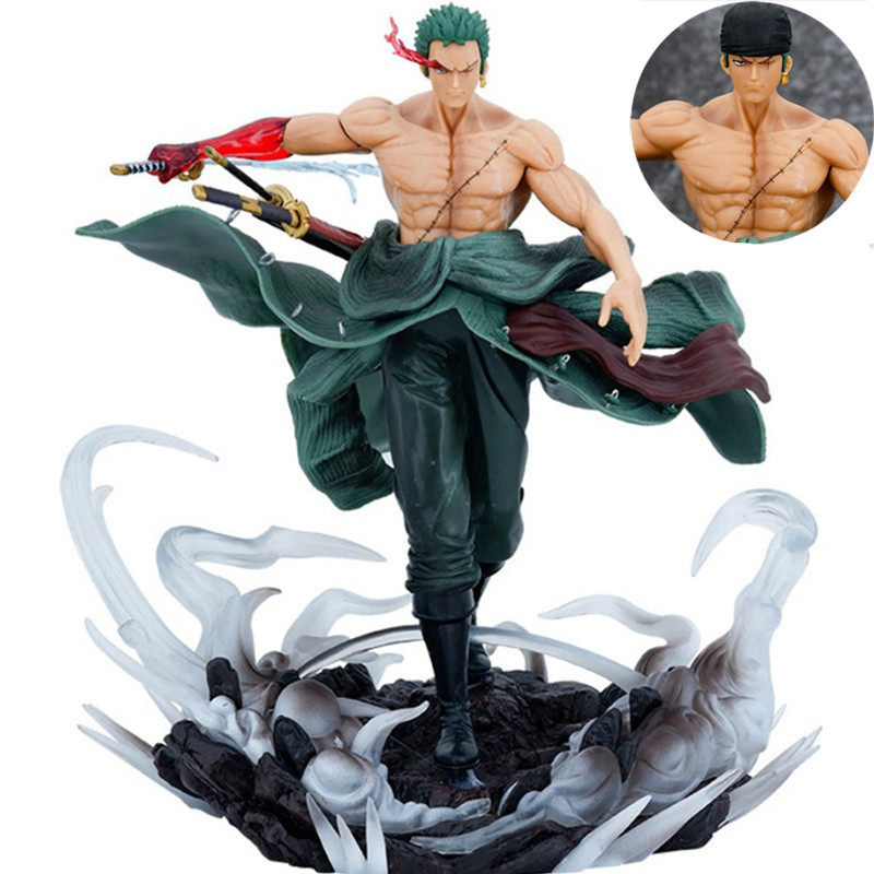 30cm 高品質 ロロノア・ゾロ アニメフィギュア ヘッド交換可能 PVC製