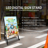 Afficheur numérique LED portable P2.5/P3.076/P4/P5 480x960mm avec batterie intégrée, écran publicitaire