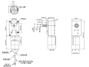 FT-53SGM395-828K Motore a Ingranaggi ad Angolo Retto con Magnete Permanente 12V DC 4.8RPM per Toilette Autopulente per Animali - Product Image 2