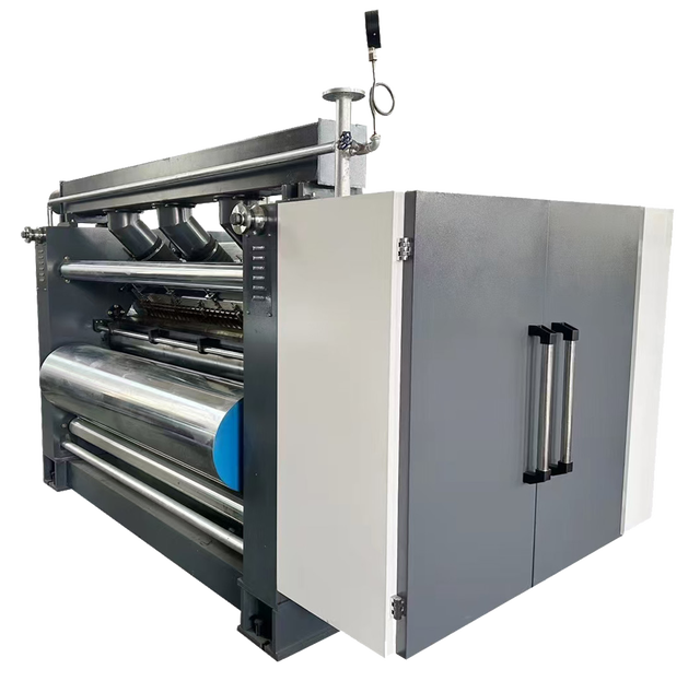 Circular Economy Full Automatic High Quality Fingerless Single Facer Side Corrugator Roller Machine 1-Year Warranty for
