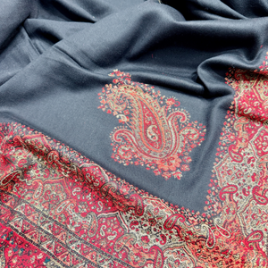 Wholesale Custom Jacquard Jamawar <b>Shawl</b> Luxury Woven Floral Breathable Skin-Friendly Lightweight Ethnic Winter Fashion Private - Product Image 5