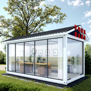 Modern Demountable Integrated Modular House, Flat Pack Quick Build Prefab Cabin for Europe Temporary Residence - Product Image 1