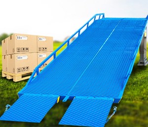 10t Dock đoạn đường nối tải di chuyển tải Dock đoạn đường nối leveler <span class=keywords><strong>container</strong></span> thủy lực xe tải dỡ Dock dốc - Product Image 3