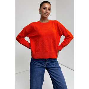 Suéter de Punto con Cuello Redondo y Patrón de Diamantes para Mujer, Manga Larga, Otoño, Casual, Antipilling, Blanco - Product Image 1