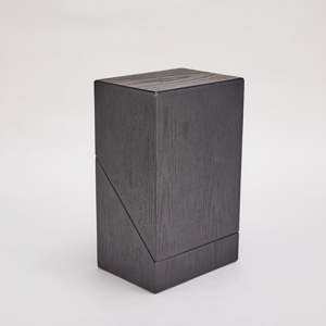 Boîte à vin et whisky en MDF noir exquis, faite à la main, découpée au laser, design élégant, couvercle à charnière, compartiments internes, rangement sûr et présentation élégante - Product Image 3