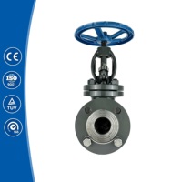 Katup Globe Stop Manual Berflens DN150 Baja Karbon untuk Kilang Minyak, Dapat Dikunci dengan Gembok, Buatan Produsen
