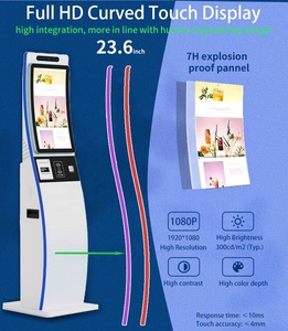 Terminal de Pago con Pantalla Curva WIFI Personalizada de Fábrica, Impresora Láser A4, Lector de Tarjetas de Identificación, Cámara, Panel de Kiosco para Restaurante y Hospital - Product Image 3
