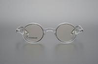 Lunettes de vue à monture en acétate transparent de conception japonaise rétro Monture optique vintage en titane pur avec plaque circulaire