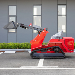 Chinese All-Terrain Rubber <span class=keywords><strong>Track</strong></span> Mini Skid Loader 400Kg 700Kg 800Kg 1000Kg <span class=keywords><strong>Track</strong></span> Skid Stuurlader - Product Image 1