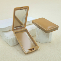 Nouveau Flip Rectangle monocouche Blush poudre gâteau boîte en plastique boîte conteneur vide poudre boîte cosmétique emballage matériel