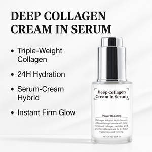 Crème au collagène profond, hydrate en profondeur, atténue les ridules, stimule le collagène, raffermit la peau, répare la sécheresse, antioxydant, tous types de peau, 60 ml - Product Image 3