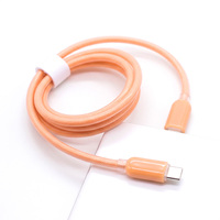 Nouveau câble USB C vers USB C transparent en cristal de glace tressé, PD 65W, câble de charge rapide et de transfert de données pour iPhone 15 16 Pro Max, téléphones de type C