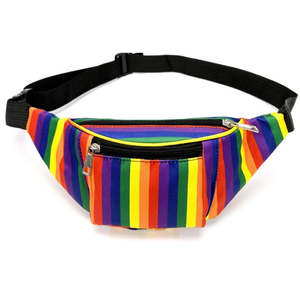 LGBTQ Portable Rainbow Fanny Pack Gay Bisexual Lesbiana Transgénero <span class=keywords><strong>Pansexual</strong></span> Non Binary Pride Bumbag - Product Image 2