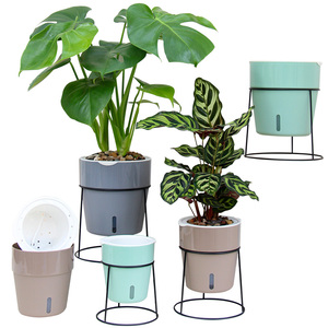N-oliz — pots <span class=keywords><strong>de</strong></span> fleurs en plastique A603/605/607, pot pour plantes <span class=keywords><strong>de</strong></span> jardin à domicile, avec arrosage automatique pour plantes d'intérieur - Product Image 5