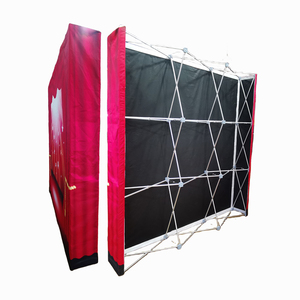 خلفية عرض قابلة للطي كبيرة الحجم 8×10 قدم و10×10 قدم مع قماش بوليستر للمعارض التجارية - Product Image 1