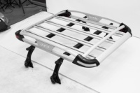 Barres de toit universelles pour voiture, panier de toit avec éclairage LED, porte-bagages en aluminium, porte-charge 4x4 de haute qualité, parrillas de techo