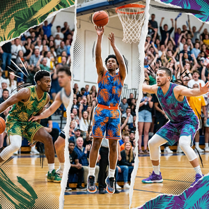 Ensembles de maillots de <span class=keywords><strong>basket</strong></span>-ball personnalisés à motif de feuilles tropicales, sans manches, en mesh, uniformes de <span class=keywords><strong>basket</strong></span>-ball <span class=keywords><strong>pour</strong></span> les clubs, séchage rapide, respirant - Product Image 3