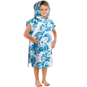Serviette de plage à capuche <span class=keywords><strong>poncho</strong></span> en microfibre pour garçons et filles Séchage rapide et absorbant pour le bain <span class=keywords><strong>Surf</strong></span> et la natation - Product Image 1