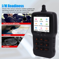 Escáner OBD2 Portátil a Precio de Fábrica, Mini Lector de Códigos OBDII, Herramienta de Diagnóstico con Pantalla a Color de 2.8'' para Leer Códigos de Error, Universal