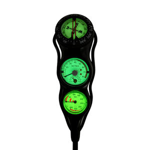 Consola DE BUCEO sumergible Brújula Medidor de presión de triplete de profundidad para equipos submarinos - Product Image 3
