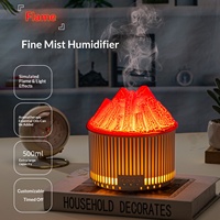 Difusor de Aromaterapia Volcano, Humidificador Doméstico de Alta Capacidad (0.5-1L), Compacto, Ultrasónico, para Aceites Esenciales, con Difusión Automática de Aroma