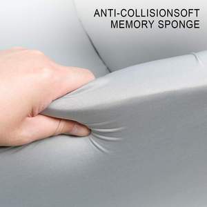 Parc de jeux intérieur en tissu jersey avec piscine à balles en mousse à mémoire de forme et couverture amovible - Product Image 5